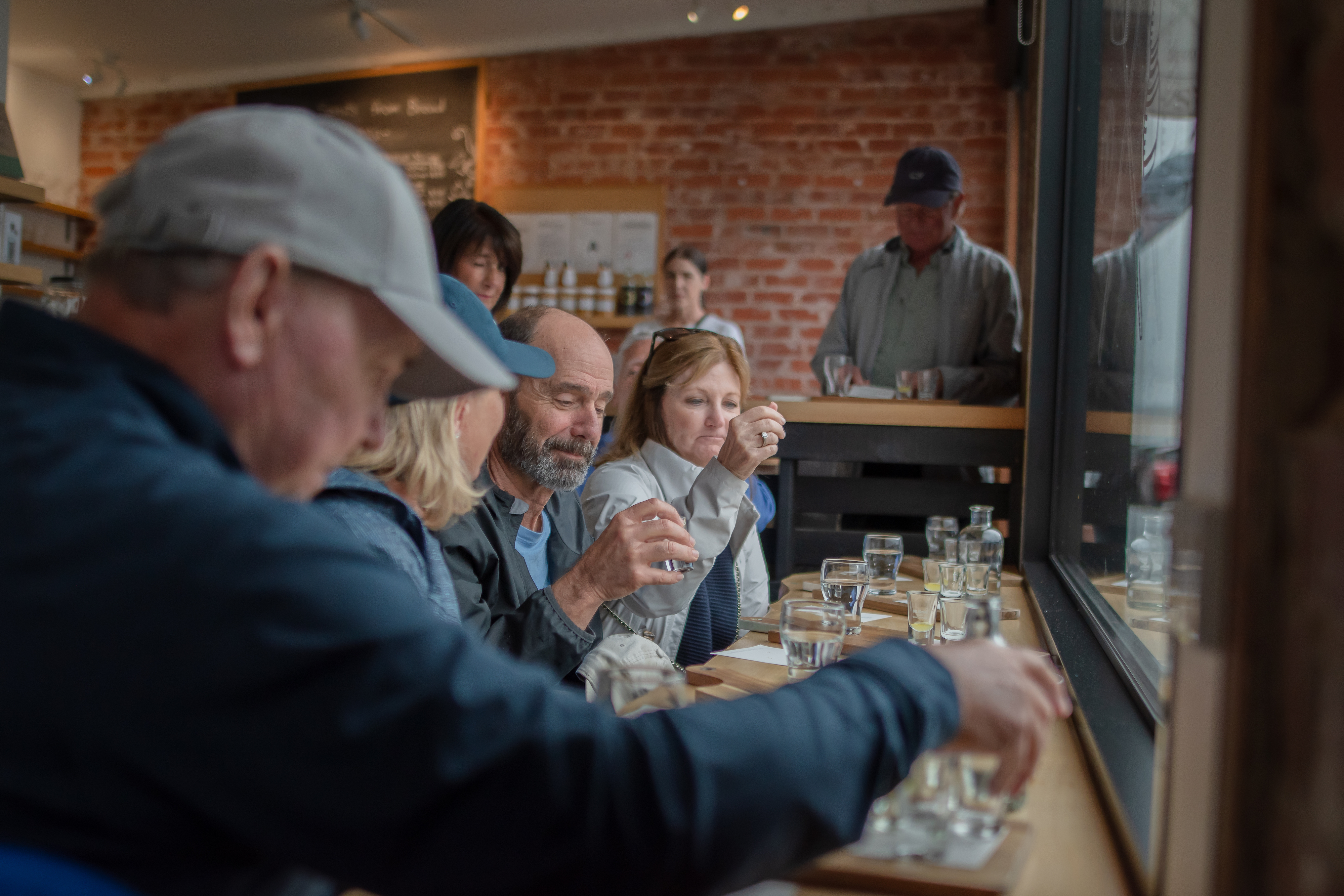Bread to Bottle Tour guests taste our spirits