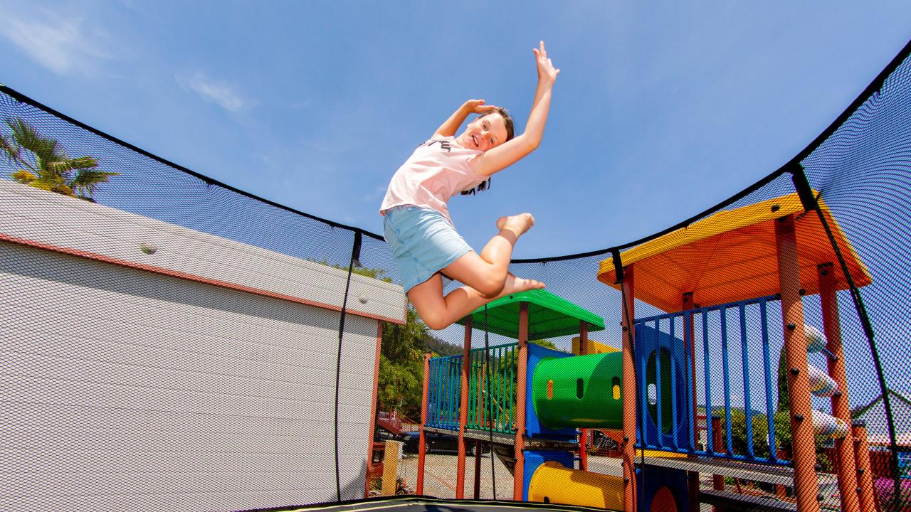 Let the kids bounce off some energy