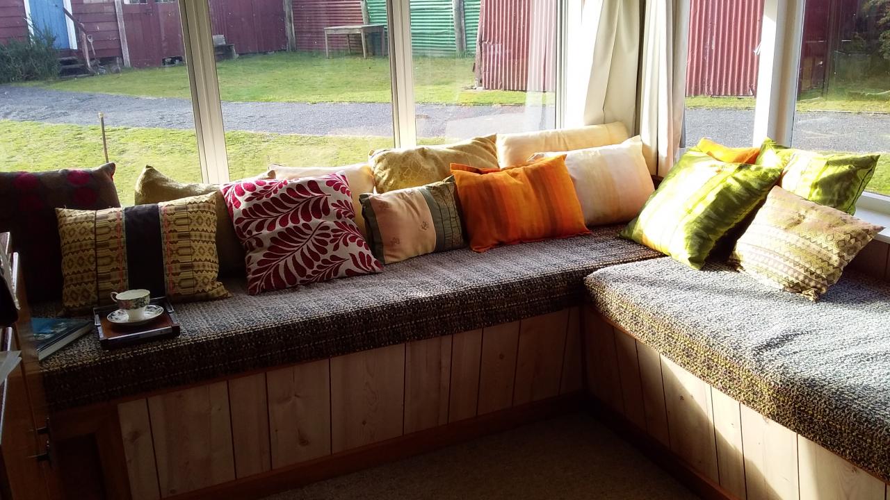 All day sun in this favourite reading spot.