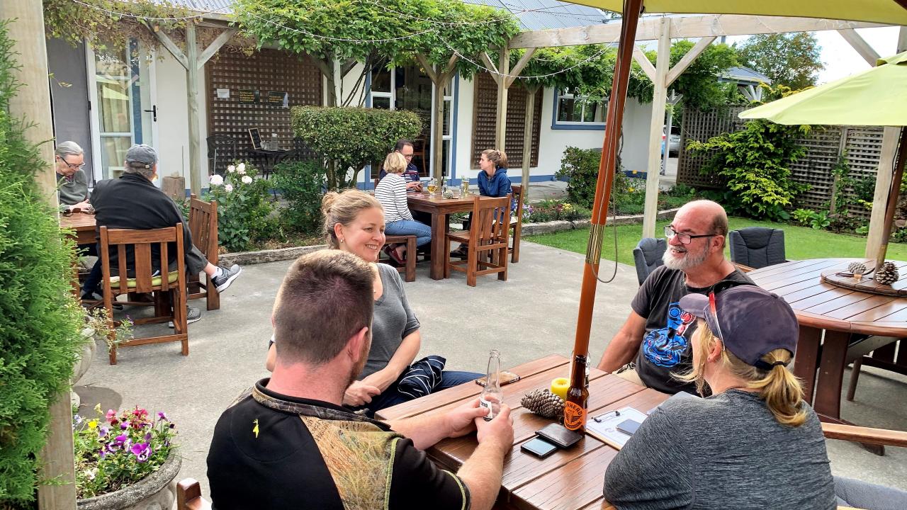 Enjoy a refreshing drink in the guest lounge or on our garden terrace, one of a kind in National Park, surrounded by beautifully landscaped grounds and mountain views.