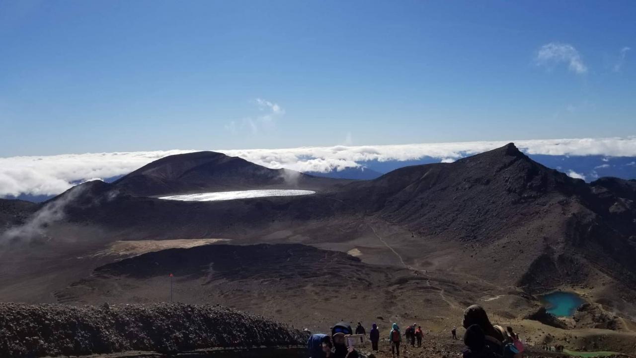 In the clouds Tongariro Alpine Crossing