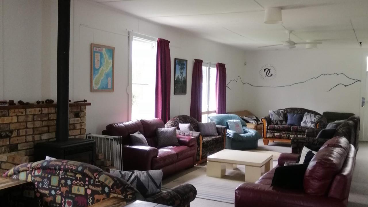 Large dining and living area
