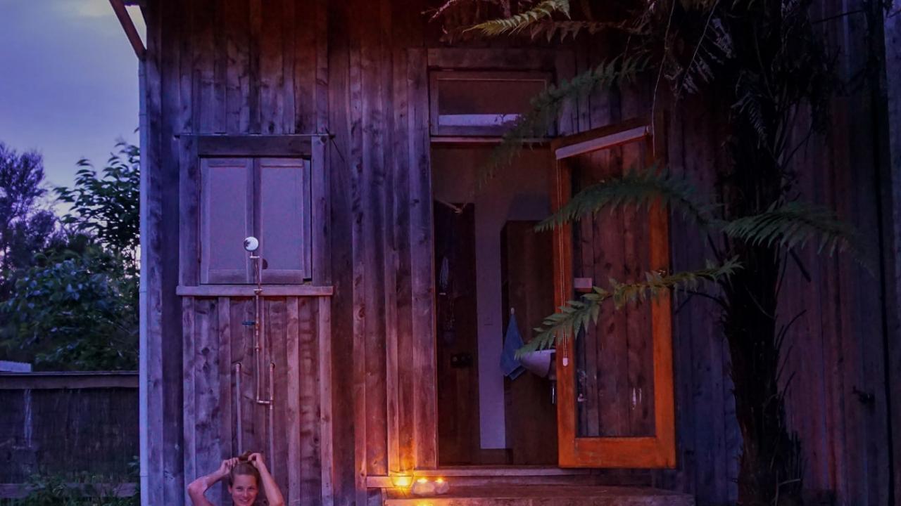 Outdoor Tub at the Bach
