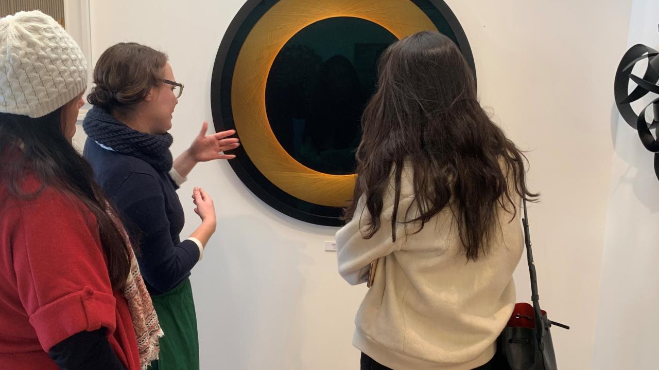 Leonie Allen of Parker Gallery discussing the work of Bruce Stilwell.
