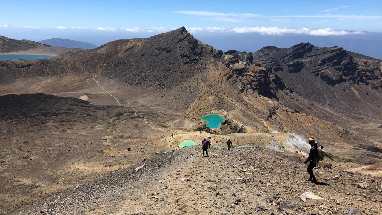 Summer Tongariro Alpine Crossing guided walk with Adrift Tongariro