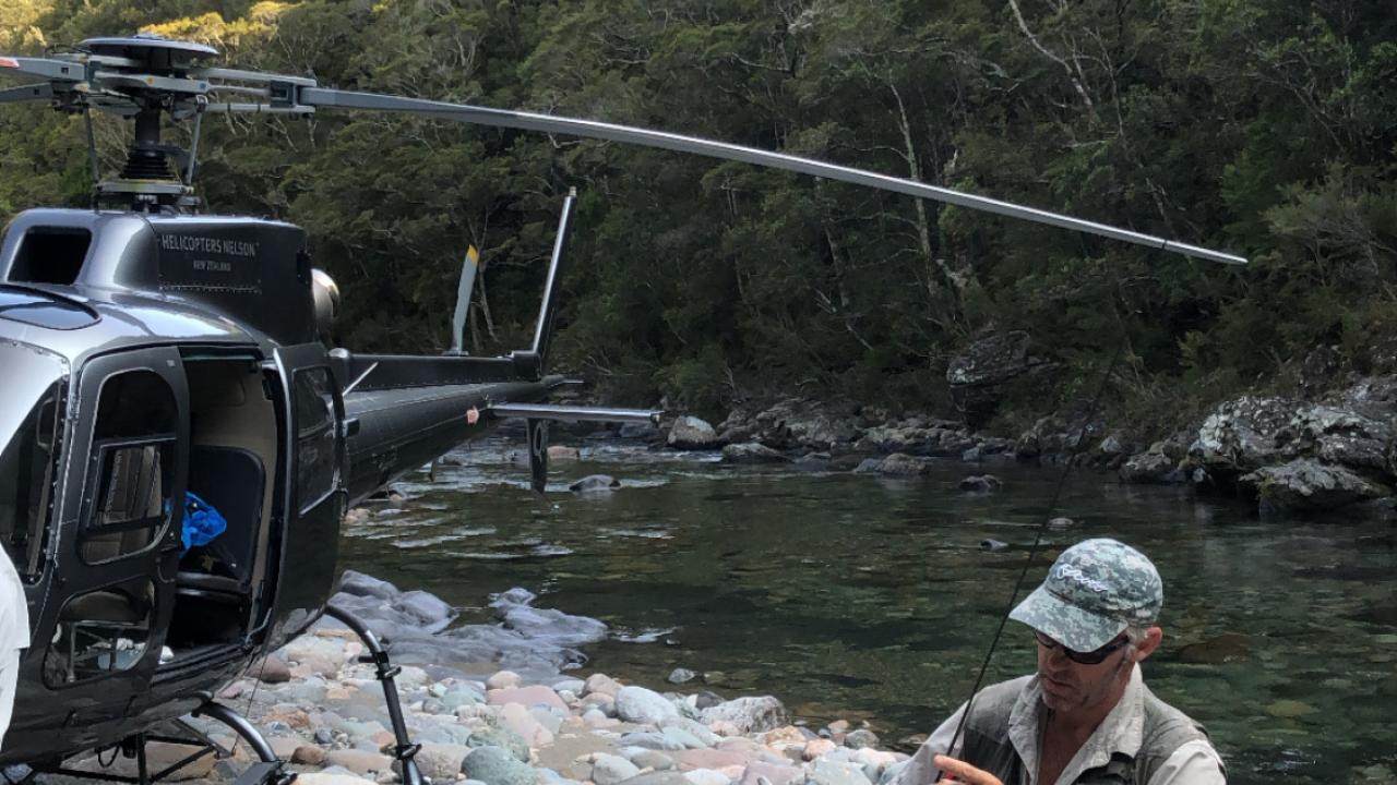 Fresh water and salt water fishing adventures with Helicopters Nelson