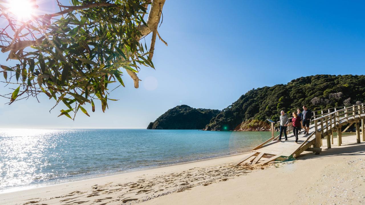 Stunning Awaroa Beach in the Abel Tasman National Park