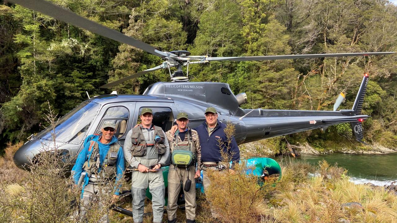 Fresh water and salt water fishing with Helicopters Nelson