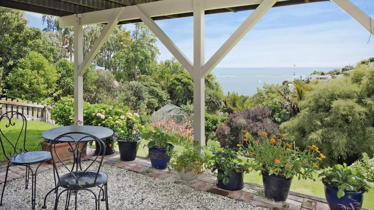 Sheltered garden outdoor setting
