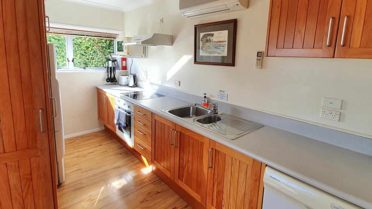 Fully-equipped kitchen and laundry area 