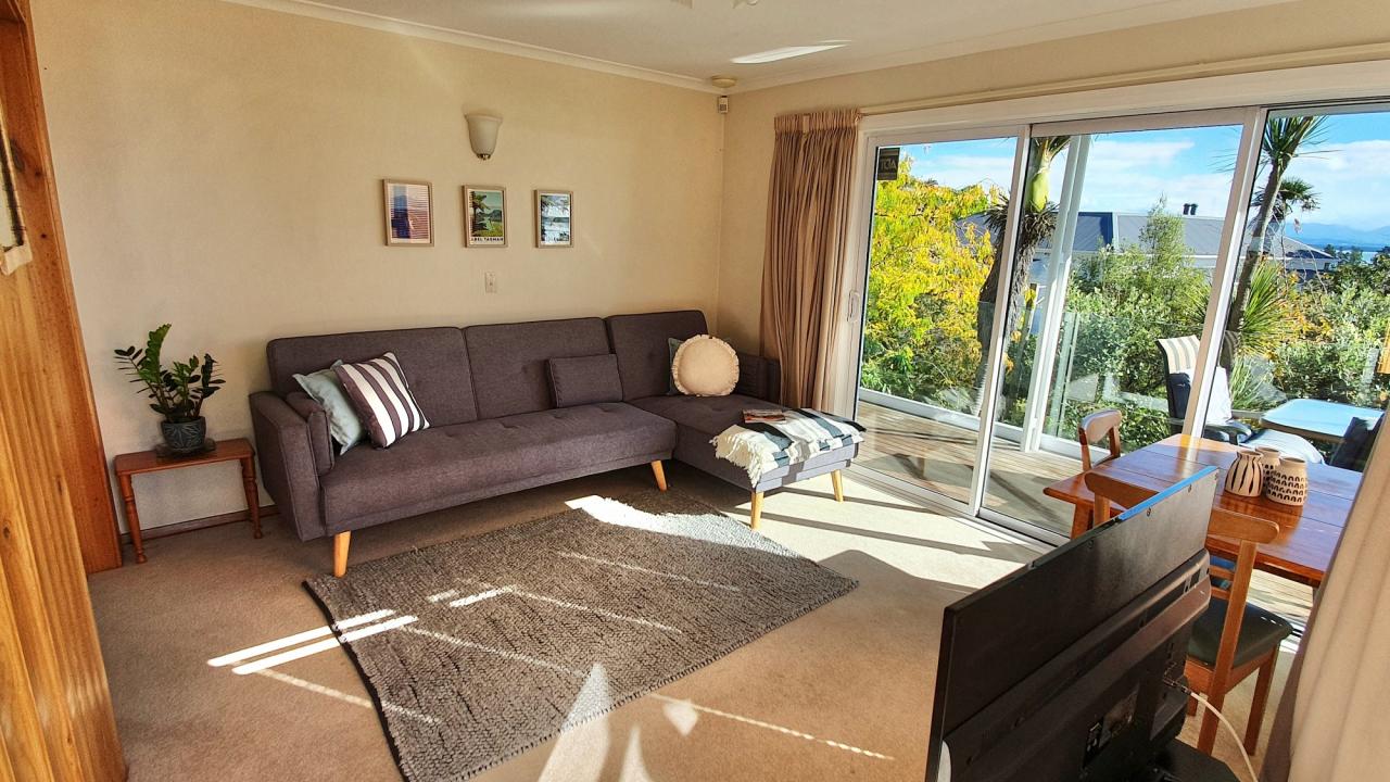 Living area with sofa - double sofa bed can be arranged by request