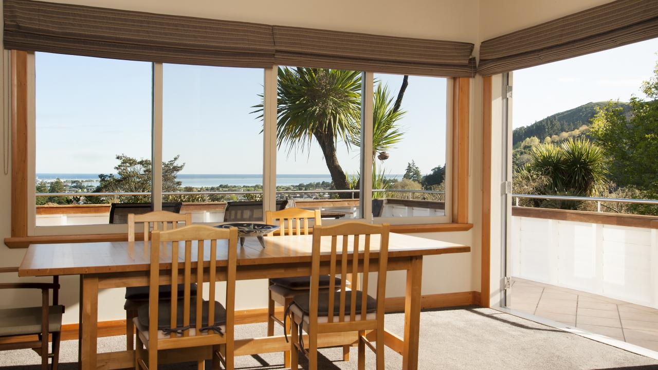 Stunning dining area with views
