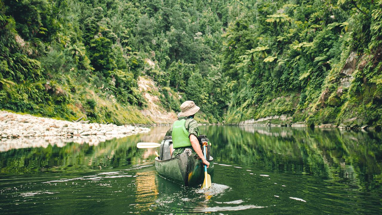 Adrift Tongariro: Whanganui River guided canoe trip