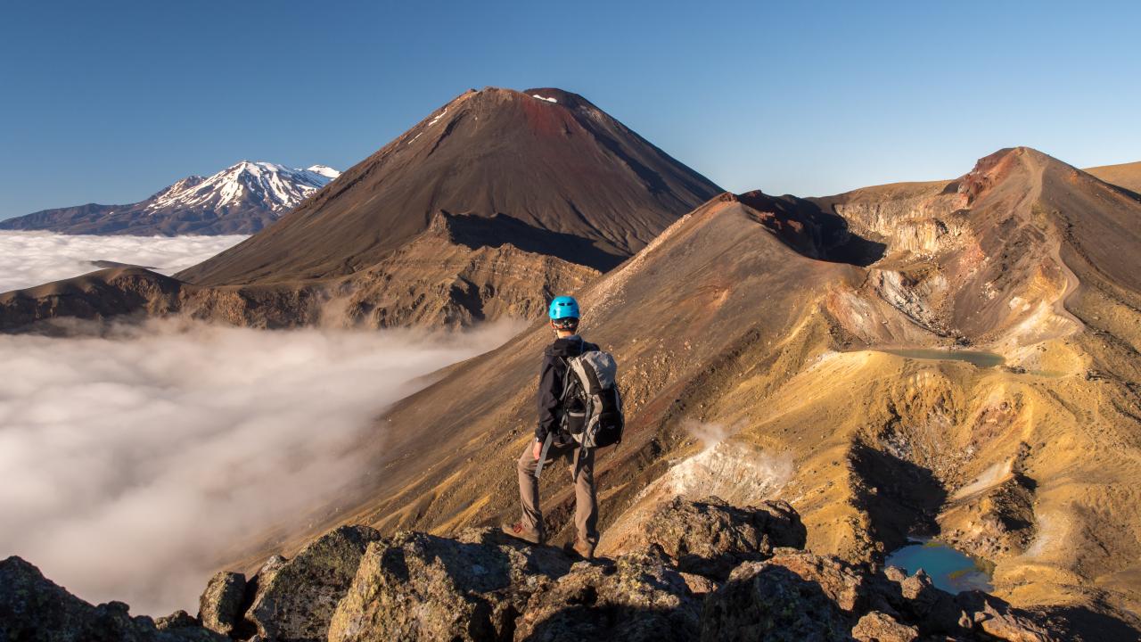 Summer Tongariro Alpine Crossing guided walk with Adrift Tongariro