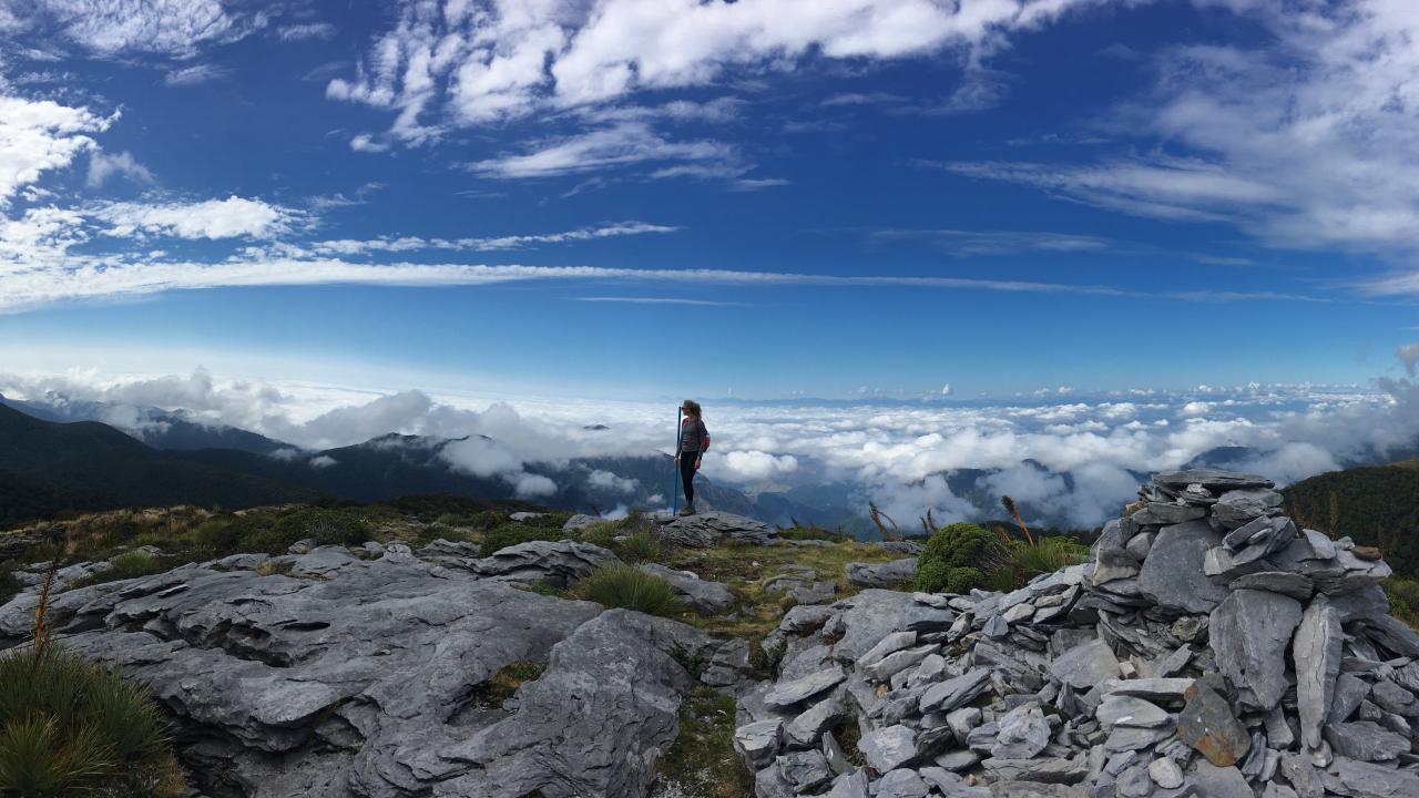 Vast views out over Kahurangi National Park