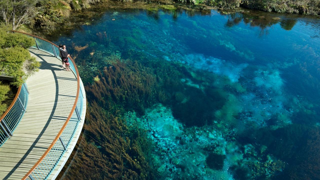 Te Waikoropupu Springs, some of the clearest water in the world.