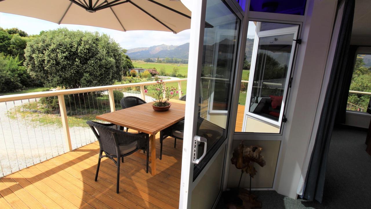 Sliding doors to deck