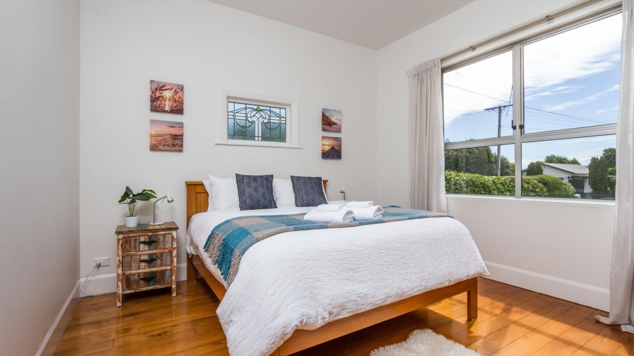 Master bedroom with large Queen bed