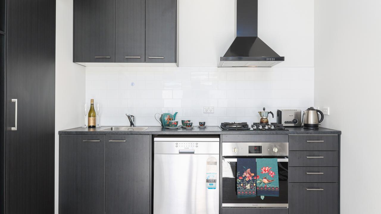 Fully-equipped modern kitchen