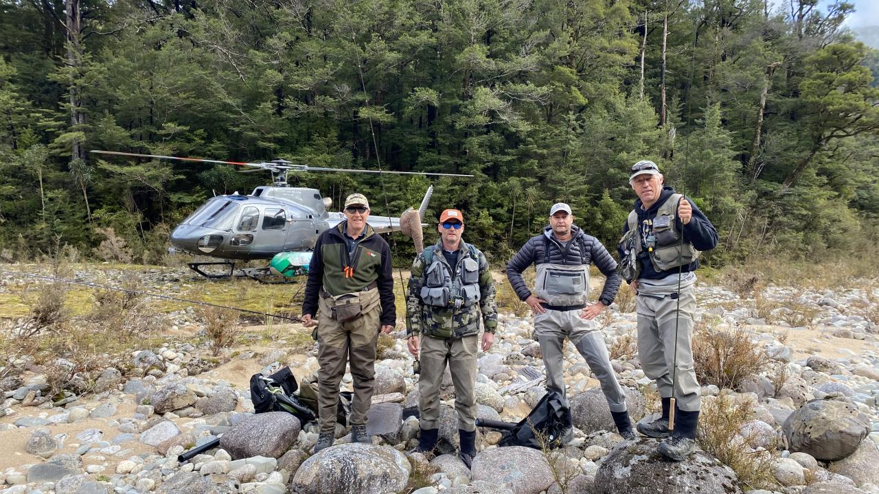 Fresh water and salt water fishing with Helicopters Nelson