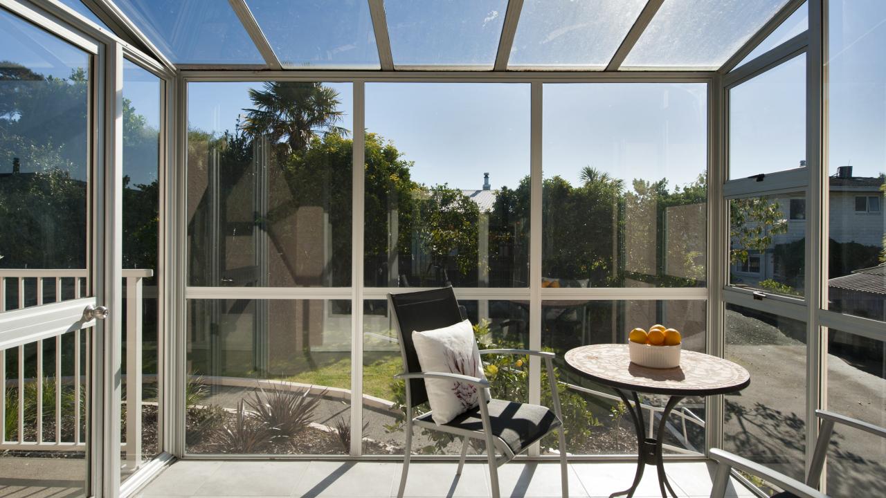 Conservatory suntrap.