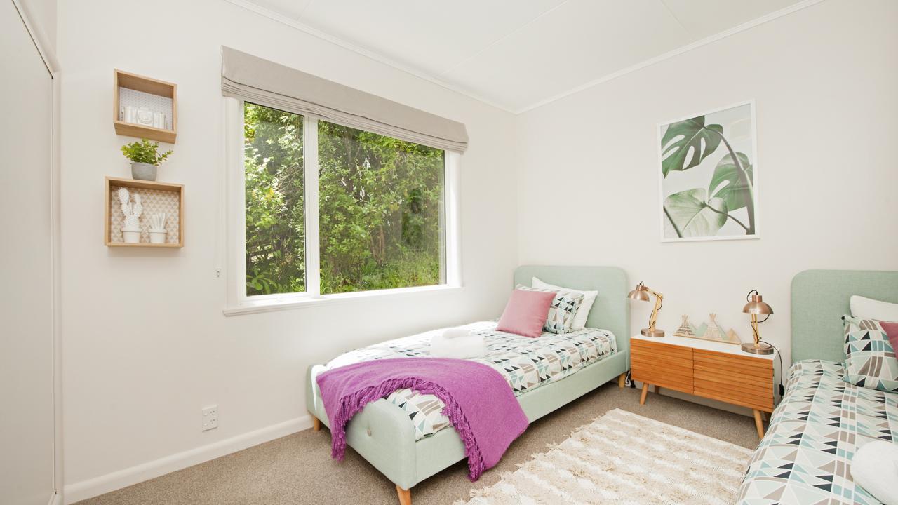 Bedroom 3 with King Single + King Single beds