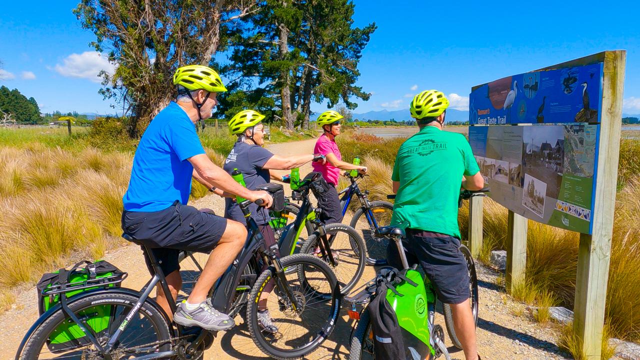 Trail information stop