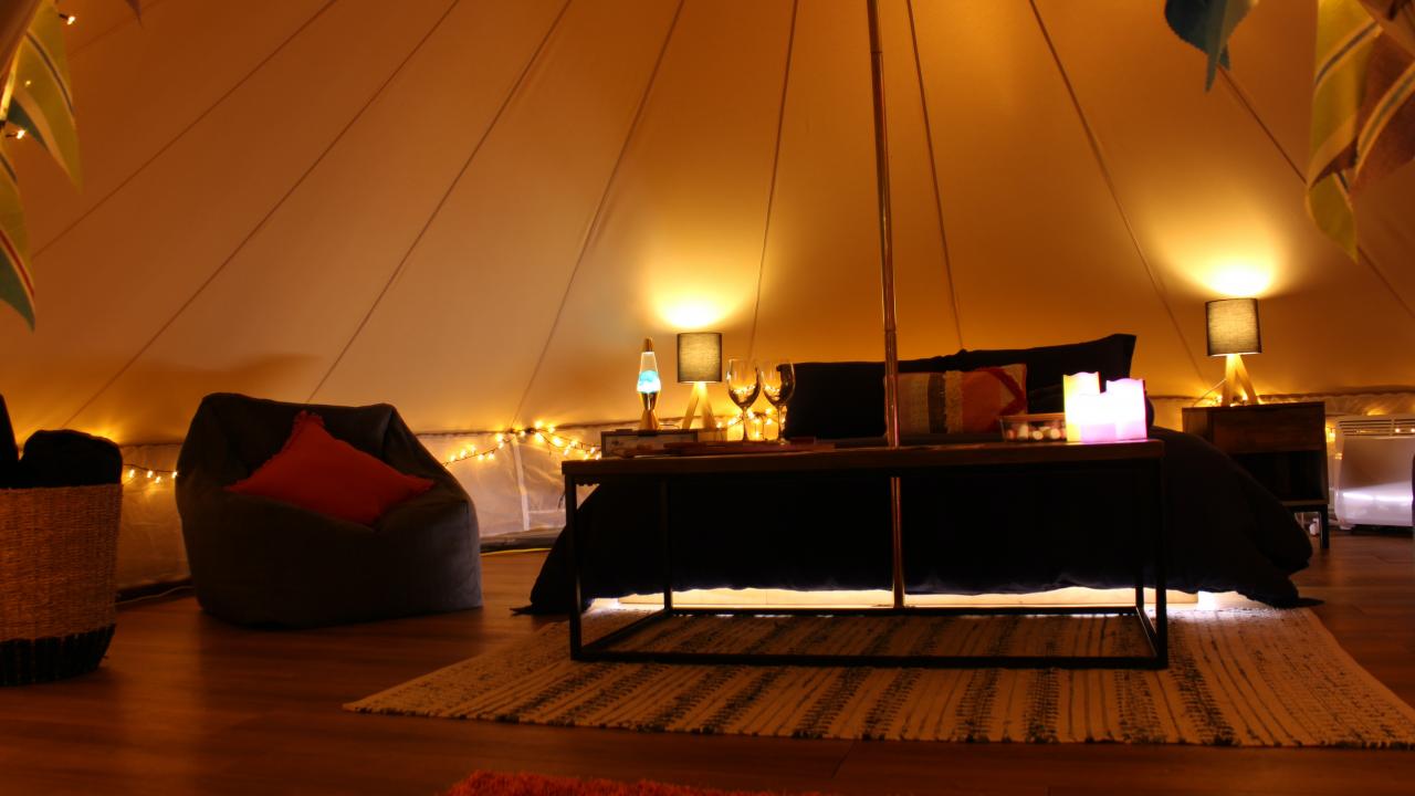 The Love Shack, floating on a bed of light!