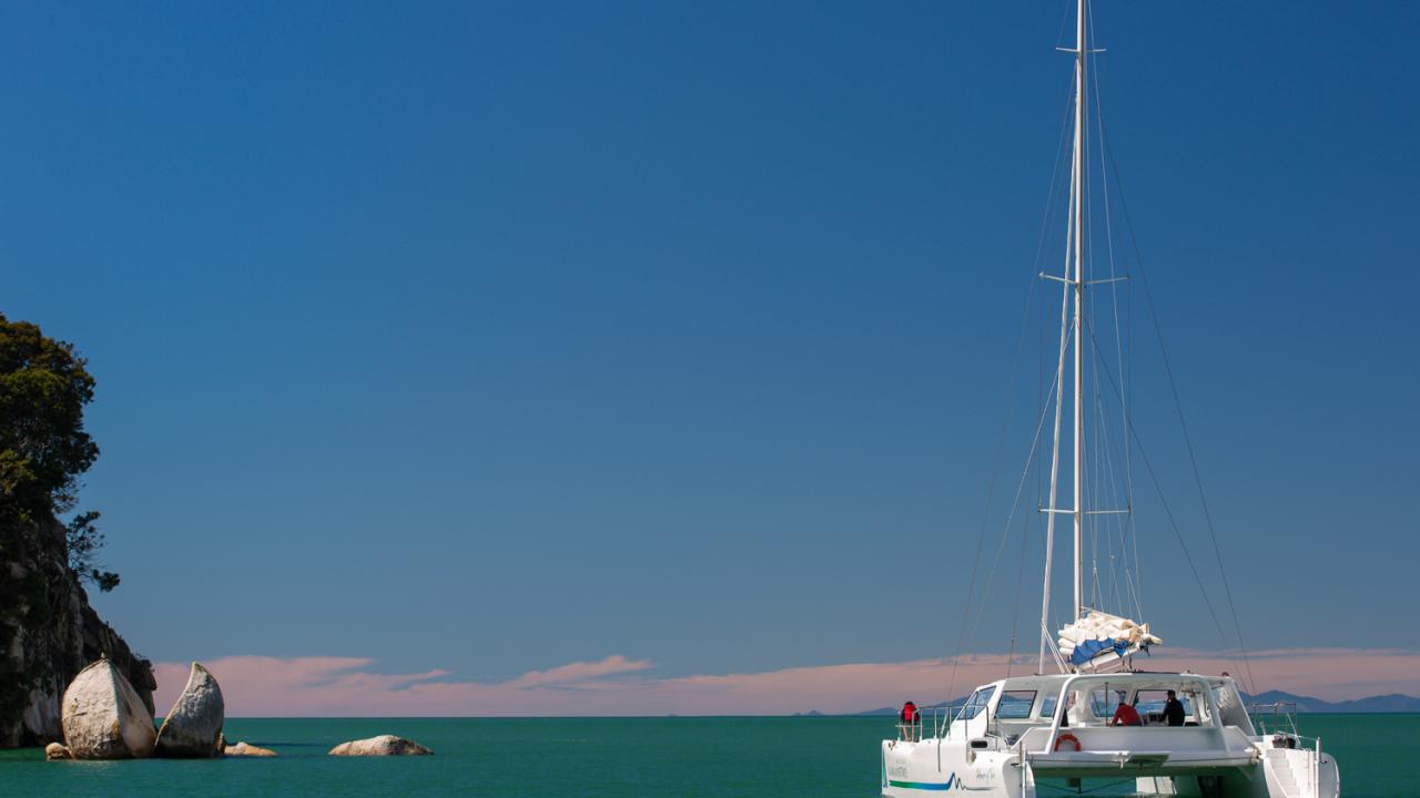 Visit the famous Split Apple Rock. 