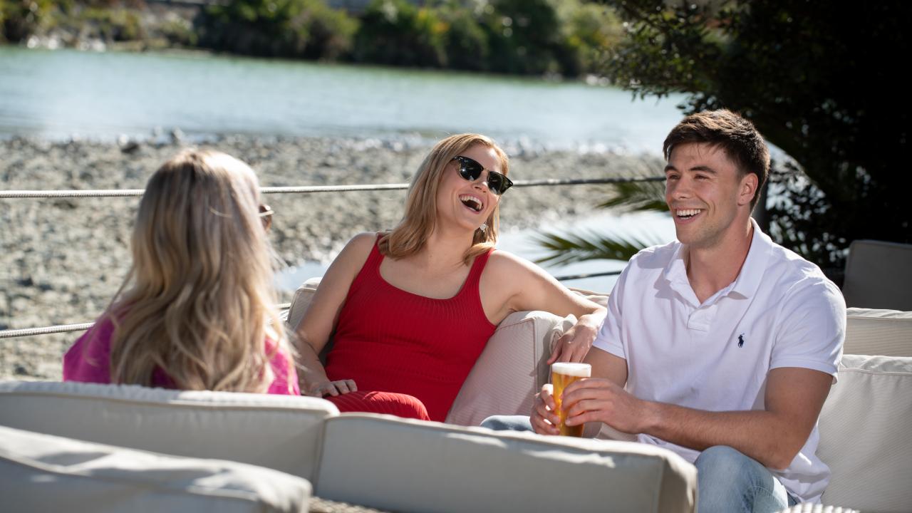 Drinks on the deck