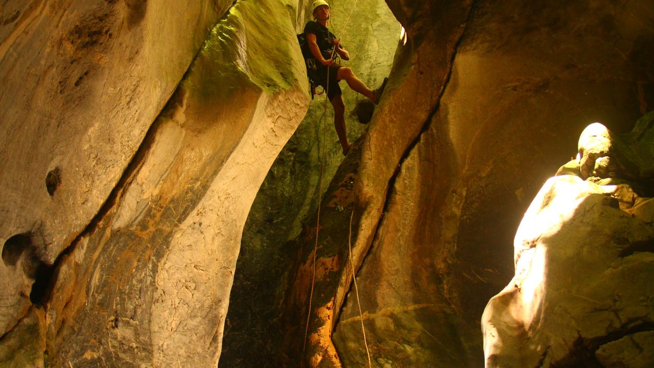 Abseiling magic in the Kahurangi National Park