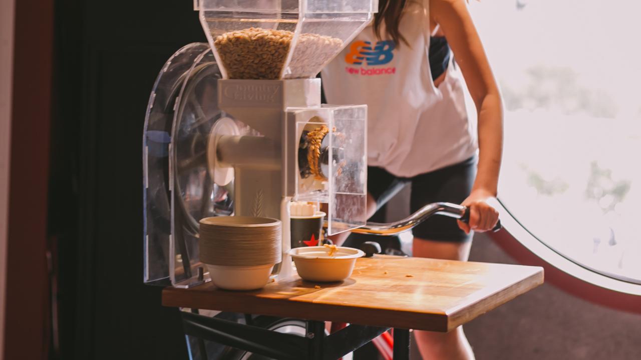 Make your own Peanut Butter on our bike.