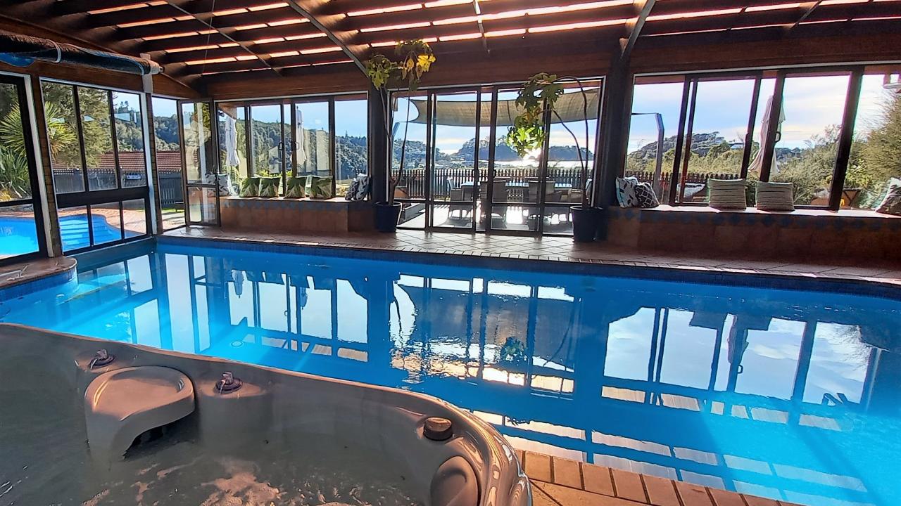 Indoor pool and spa