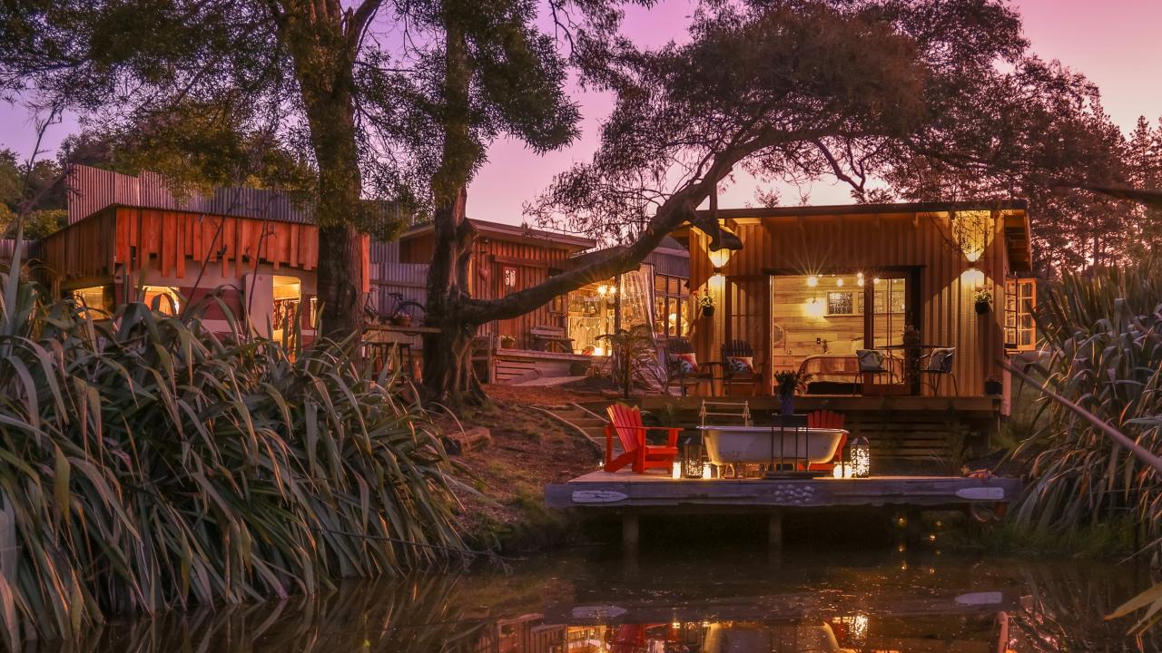 Enjoy unique accommodation at a tranquil location close to the Great Taste Trail