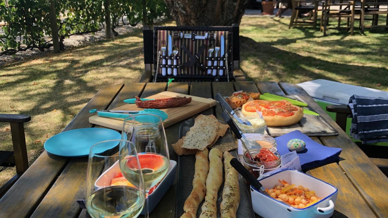 Enjoy a relaxing lunch at a winery