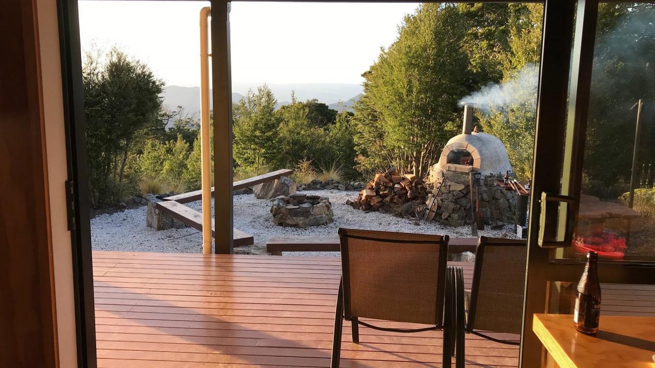 Pizza oven at Gibbs Lodge.