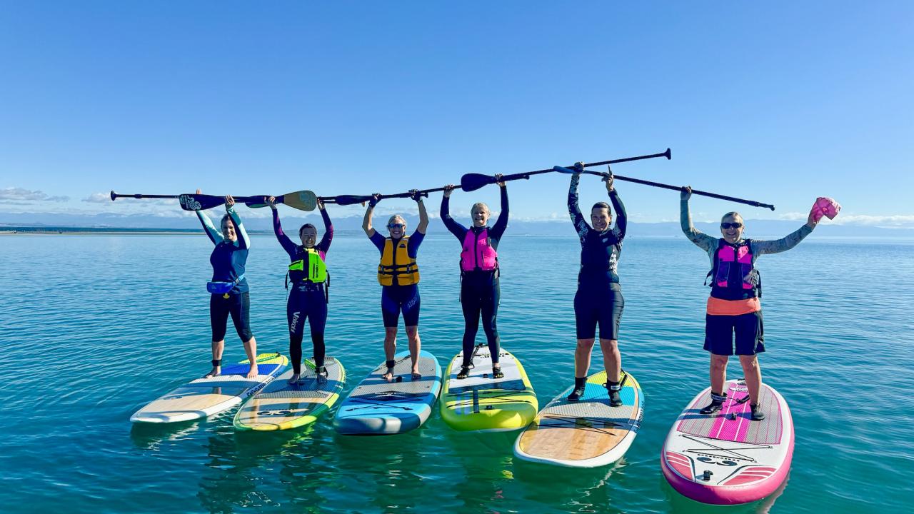 Learn together on the water with other like minded women