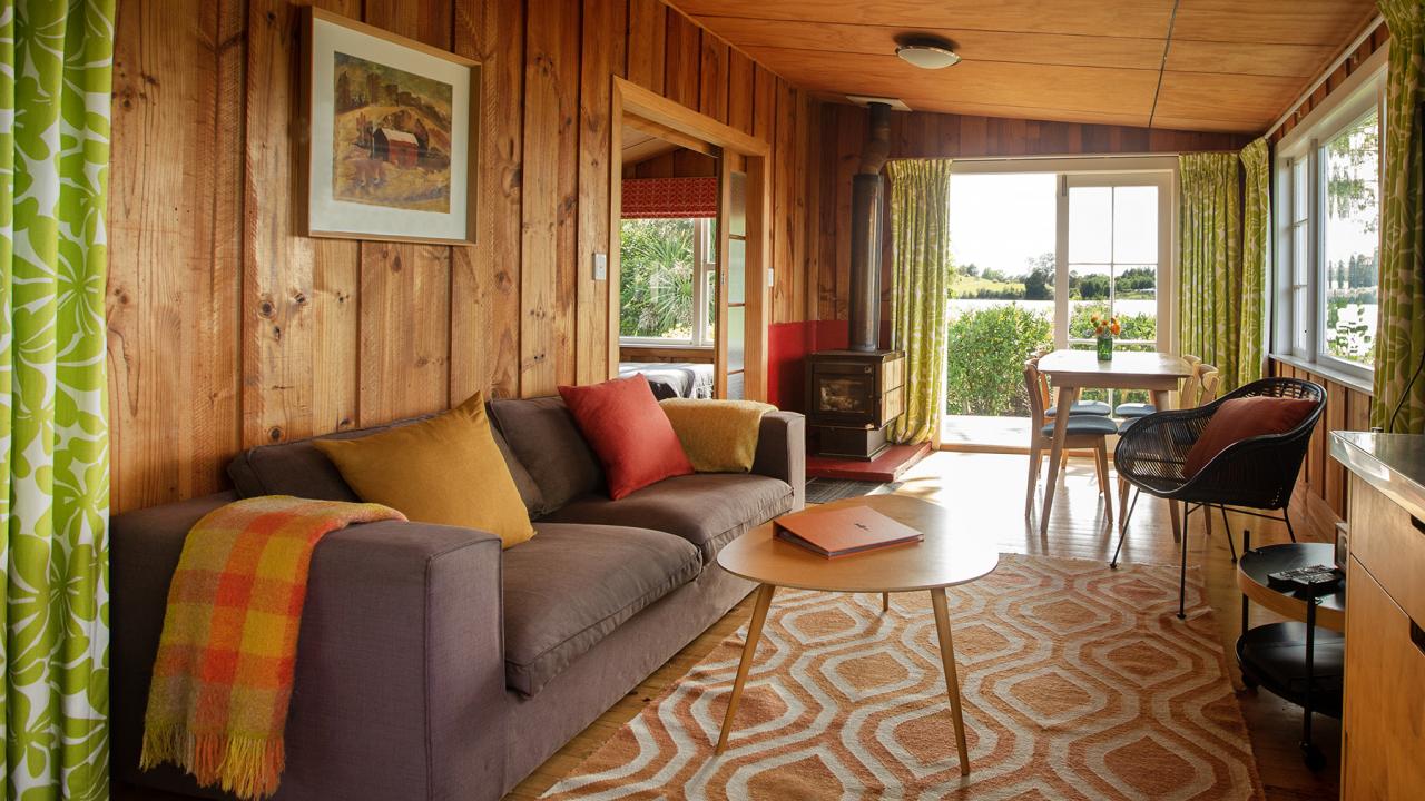 Karaka Cottage interior