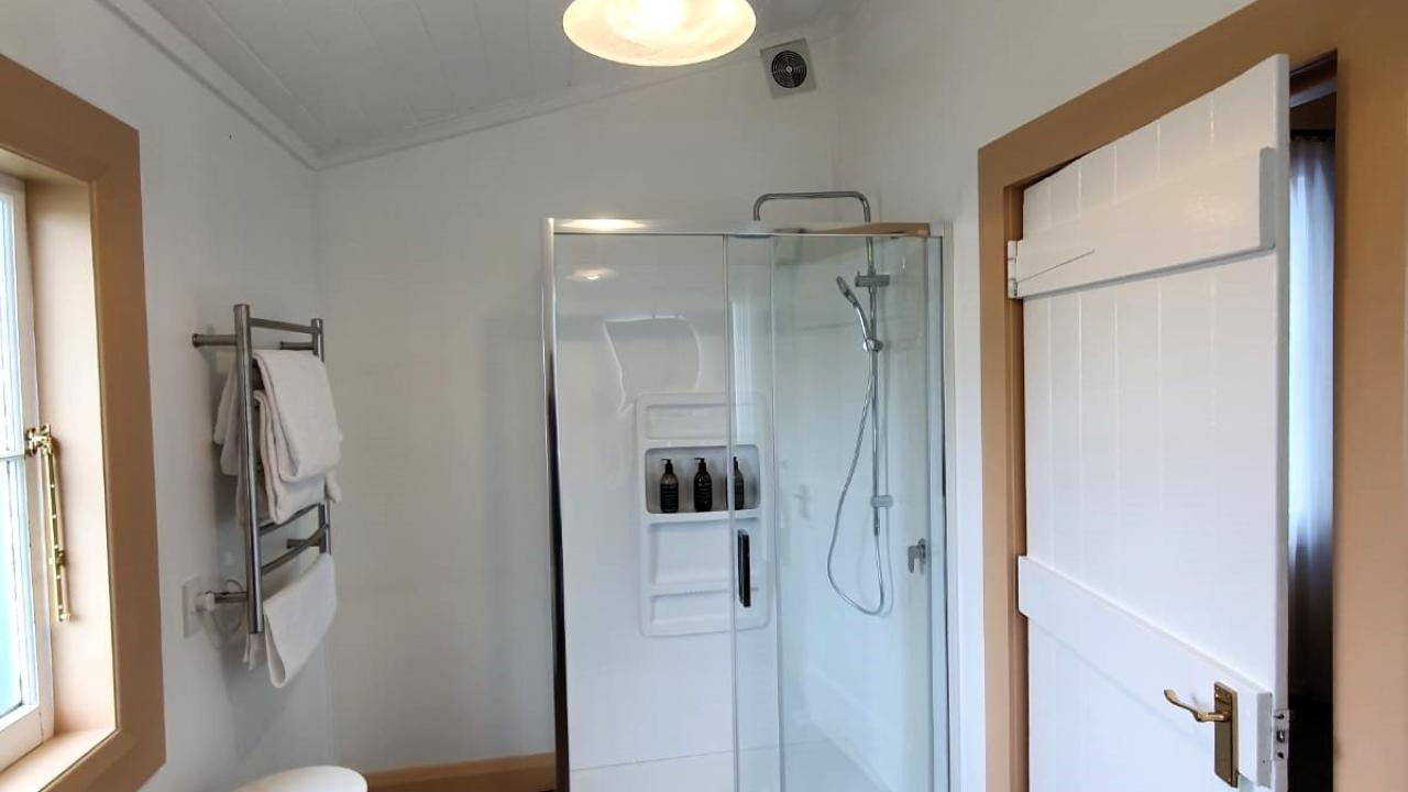 Our Jerusalem Suite was recently renovated an features a rainwater shower.
