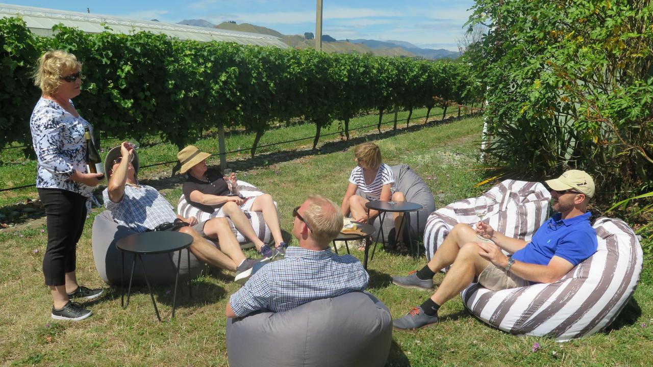 Vineyard winetasting