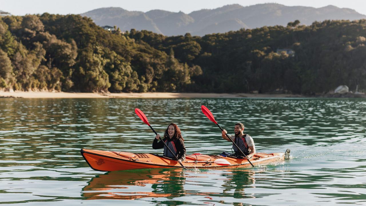 Paddle your way back to Marahau.
