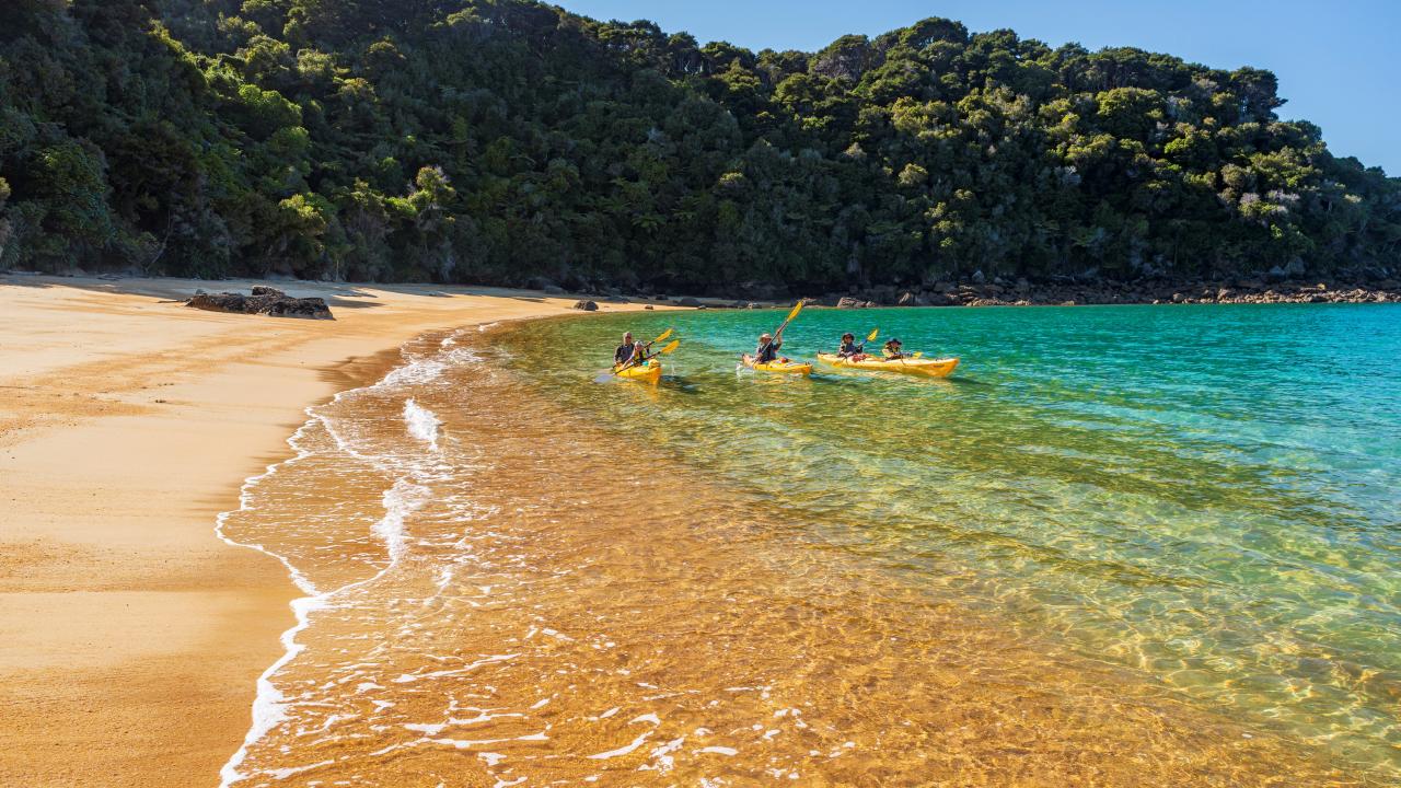 Golden sand beach, turqoise water - need we say more?