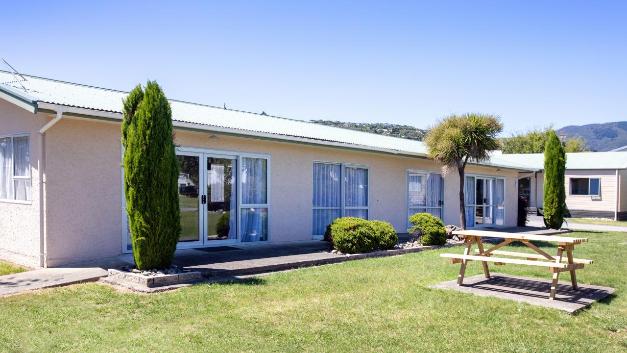 Accessible Motel garden area