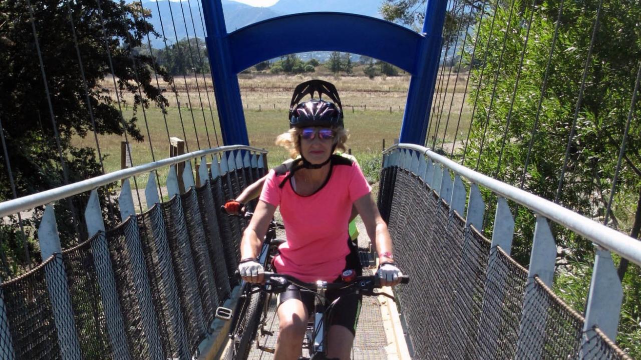 Crossing the Waimea Bridge