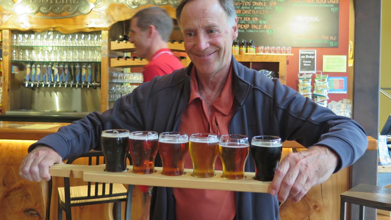 Joy in a flight of beer