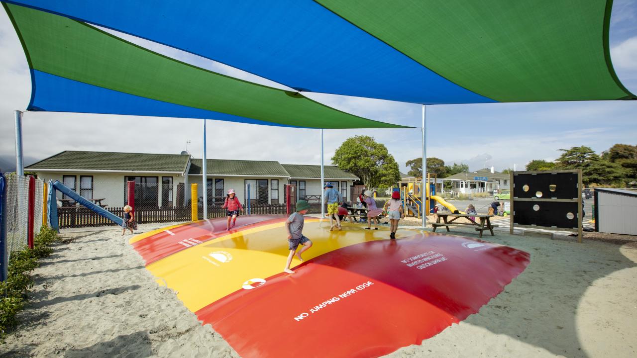 Mega bouncy pillow by the Classic Motel units