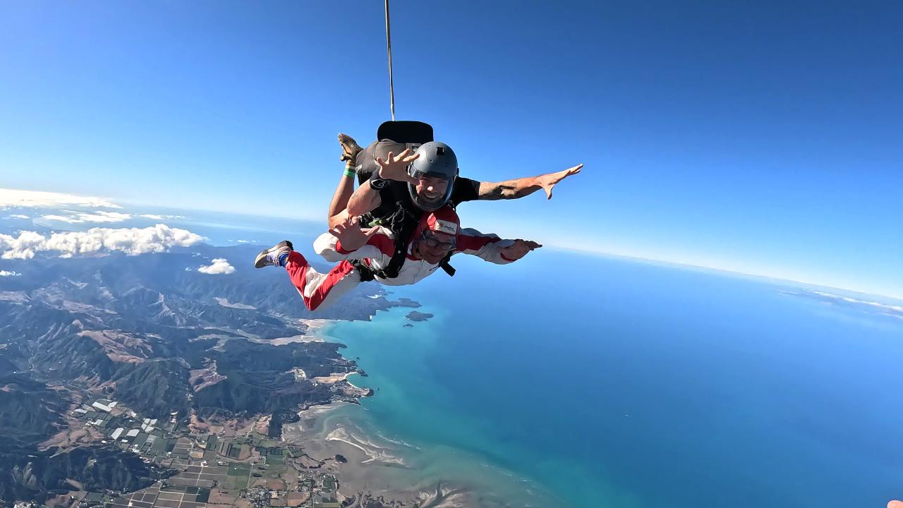 Just me, the sky, and the thrill of a lifetime.