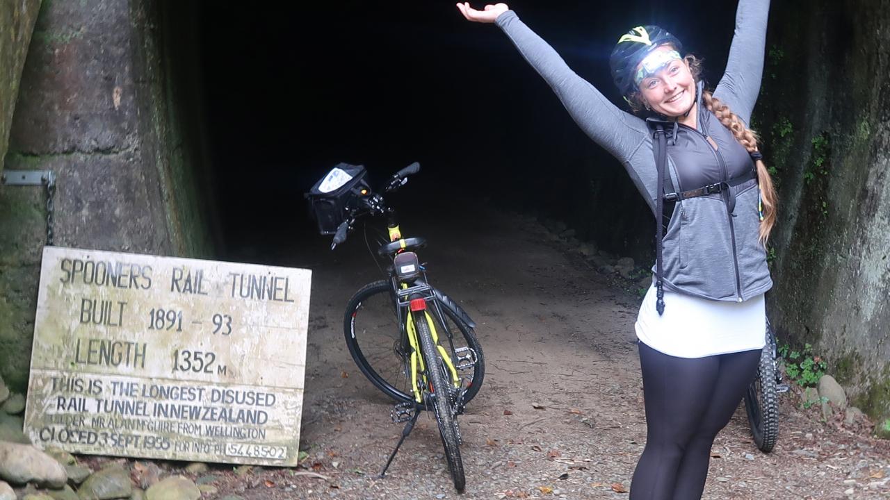 Excited to enter the tunnel