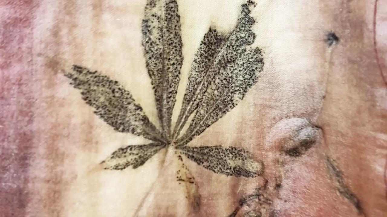A student's design made at our Eco Dyeing Workshop.