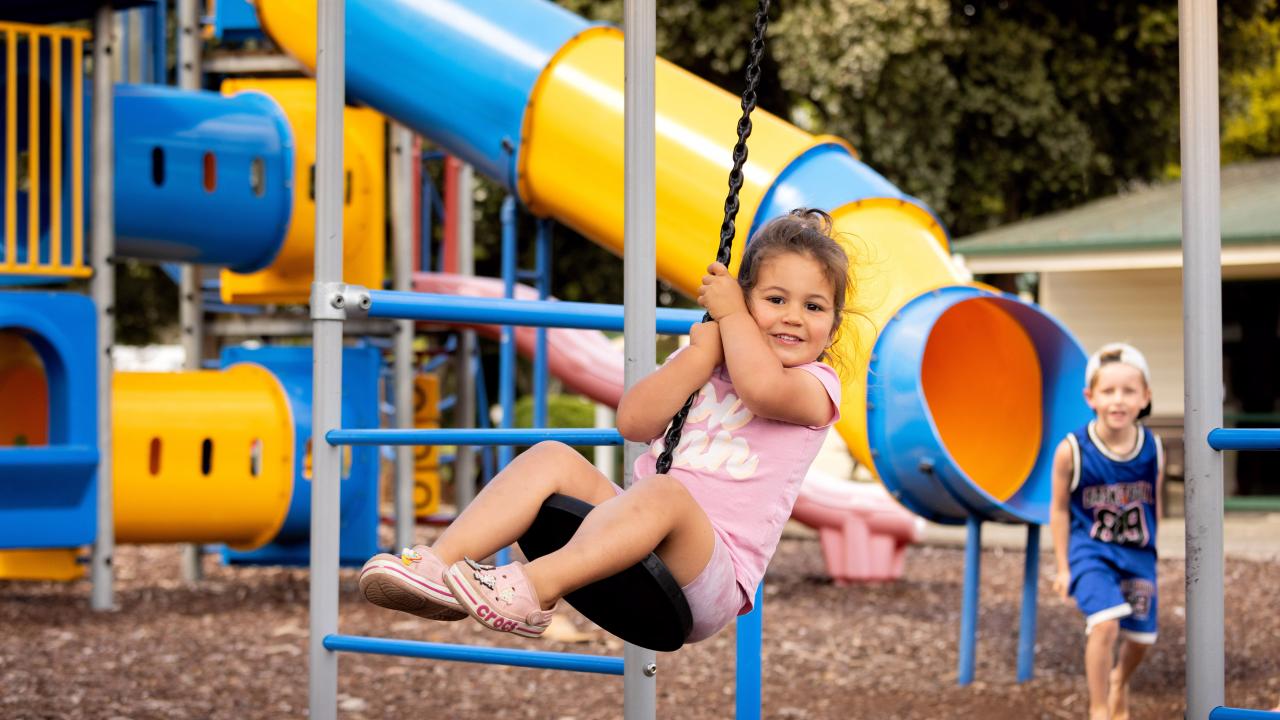 We have a playground for the kids.